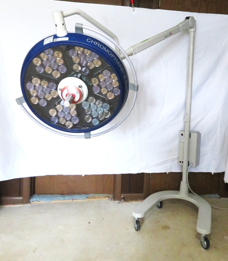 Chromophare E558 Exam Light, Light Emitting Diode, Berchtold Devon FloorStanding