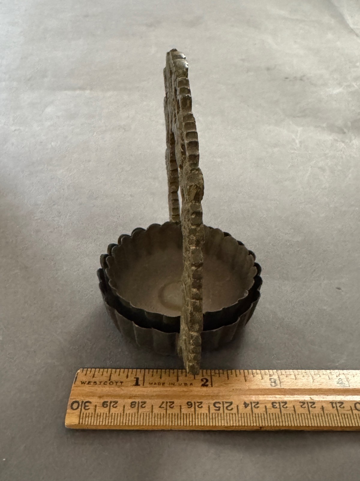 BUDDHIST BRASS METAL FLOWER ARCH ALTAR FITTING INCENSE BURNER LANTERN BUTSUGU