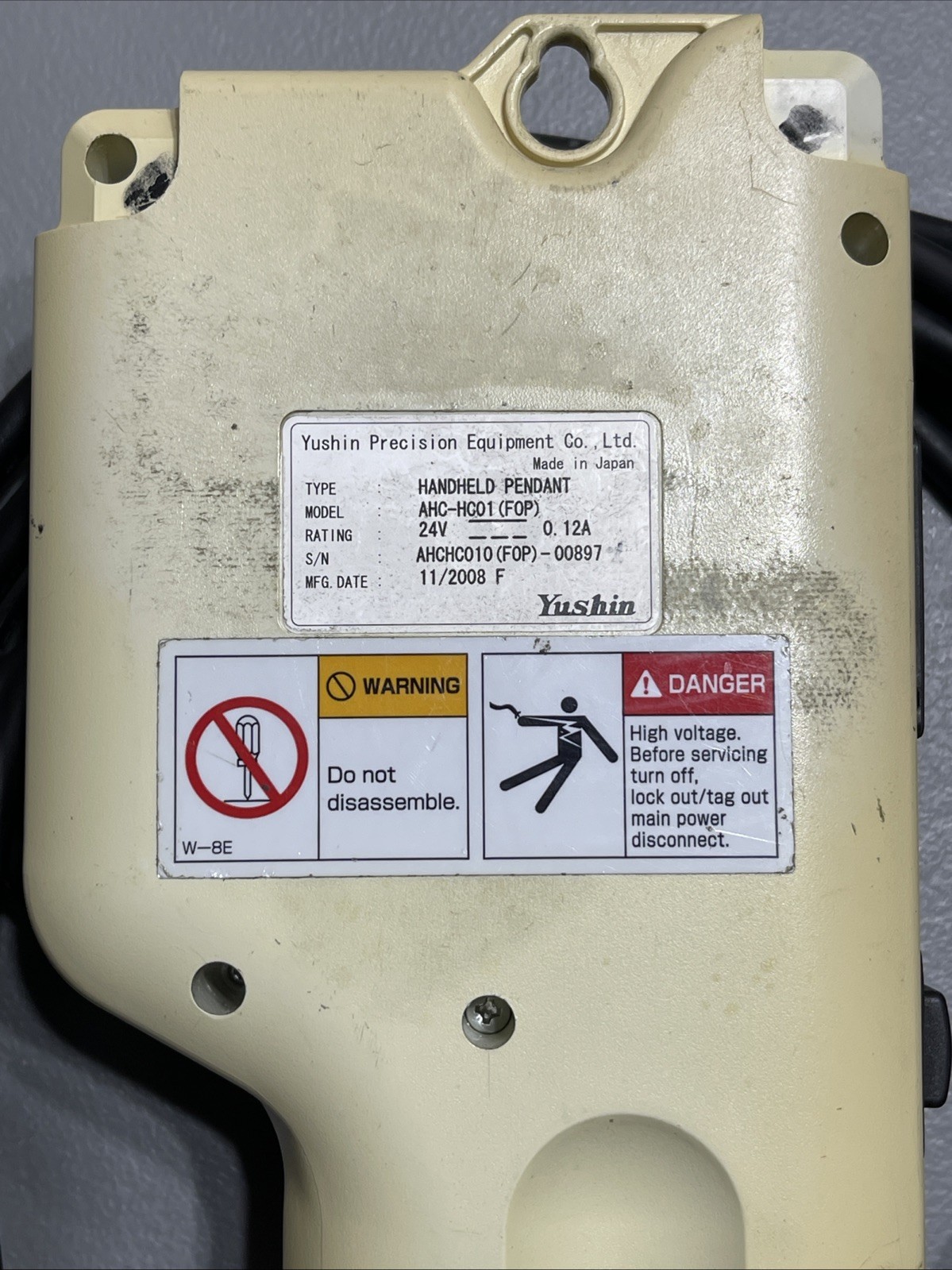 Yushin Precision Equipment AHC-HC01 (FOP) Handheld Pendant Robot Controller