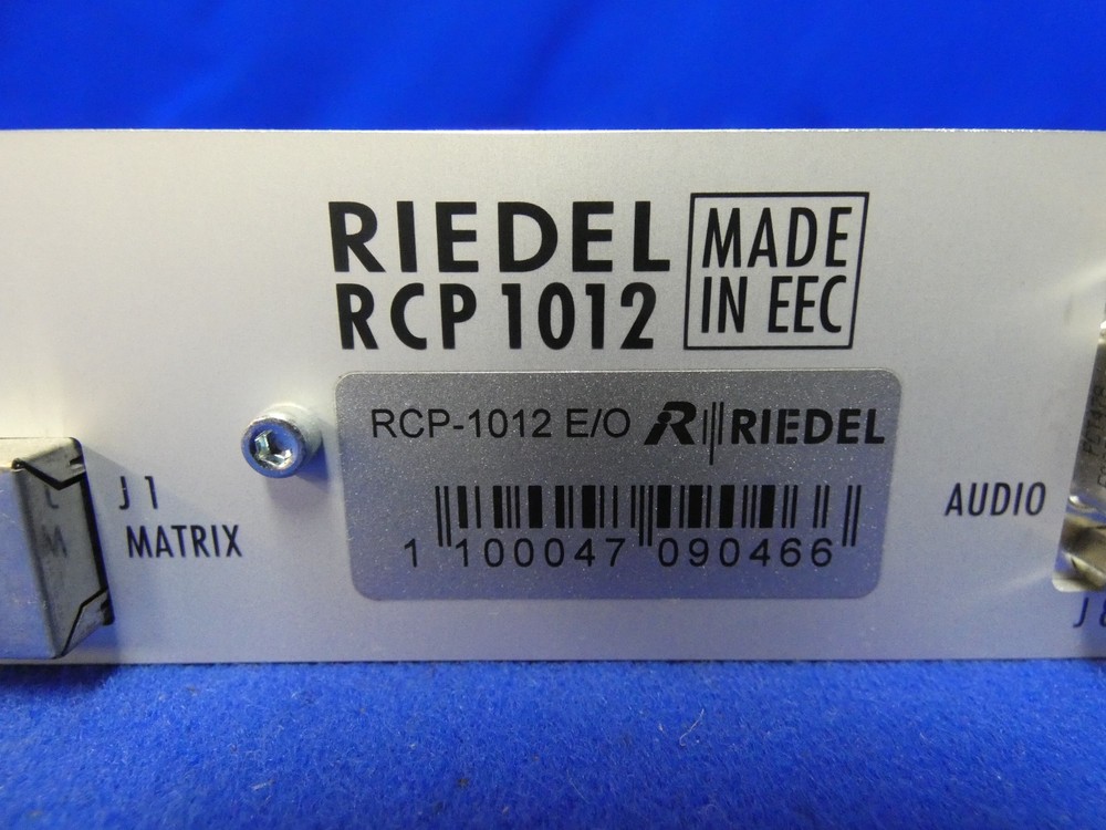 Riedel RCP 1012E /O Intercom Panel for Artist Intercom (NO Mic)
