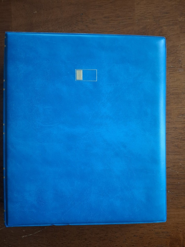 Blue Fleetwood Proofcard Album, 25 Pages Holds 50 Proofcards