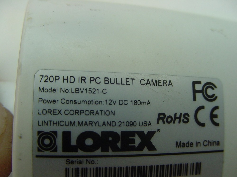LOREX 720P HD IR PC BULLET CAMERA SECURITY CAMERA LBV1521-C