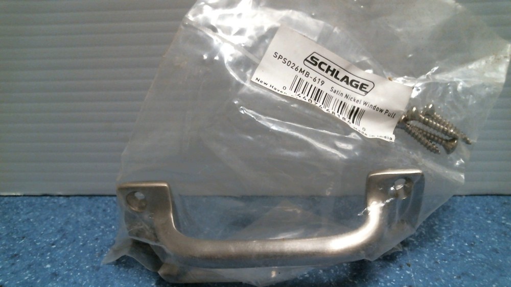 Schlage Satin Nickel Window Pull  (SPS026MB-619)  FS