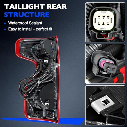 Tail light Halogen Compatible with Chevy 2019-2025 Halogen -Passenger Side