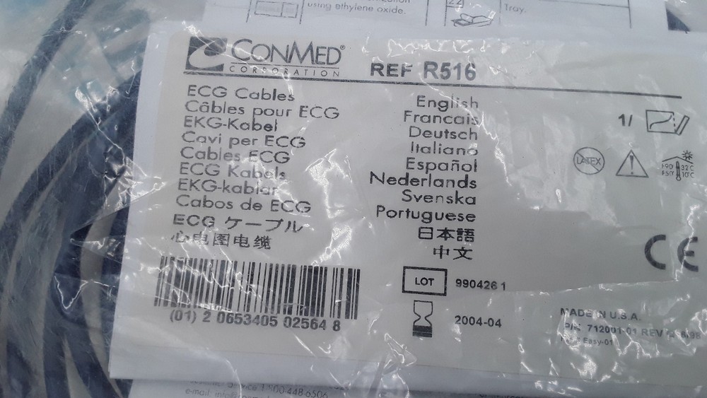 Conmed ECG Cables REF R516