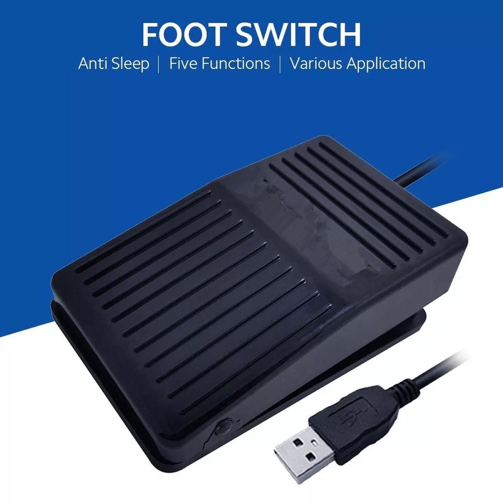 USB Foot Switch Pedal Control Pre-Program Key Mouse For Keyboard PC Computer k