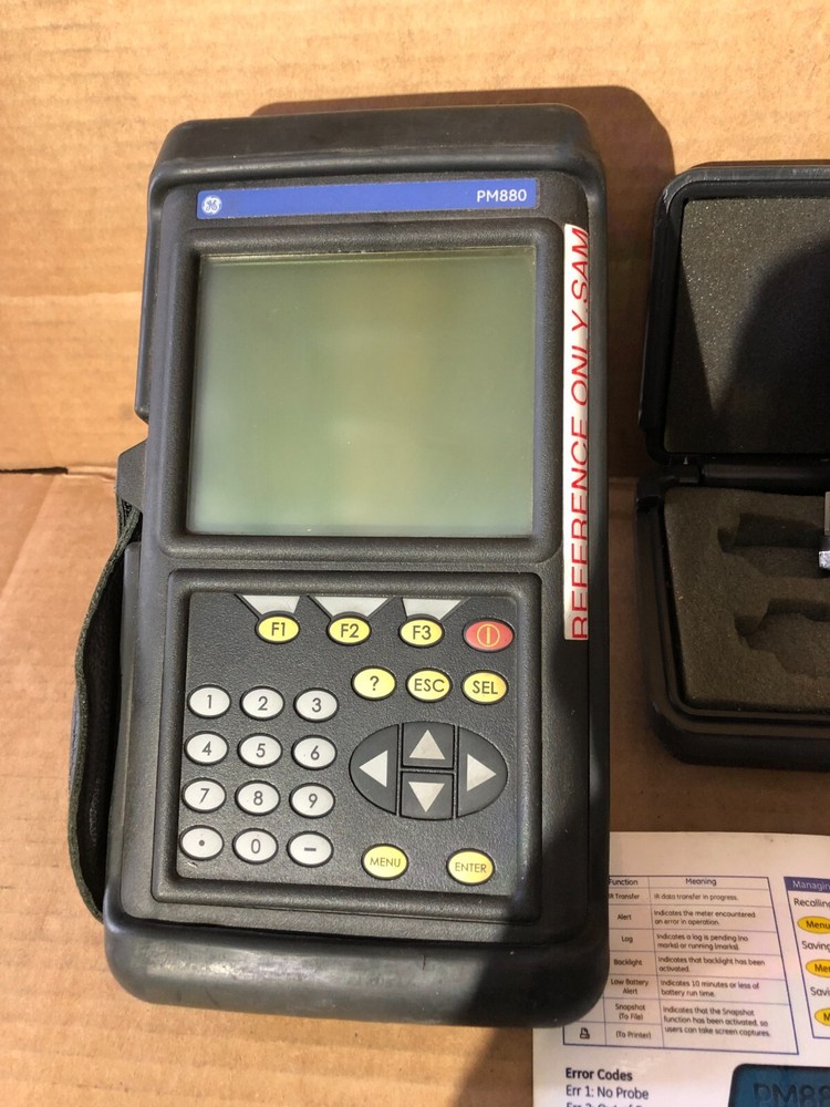 GE PM880 Portable Hygrometer Set Sample System Moisture Analyzer Kit