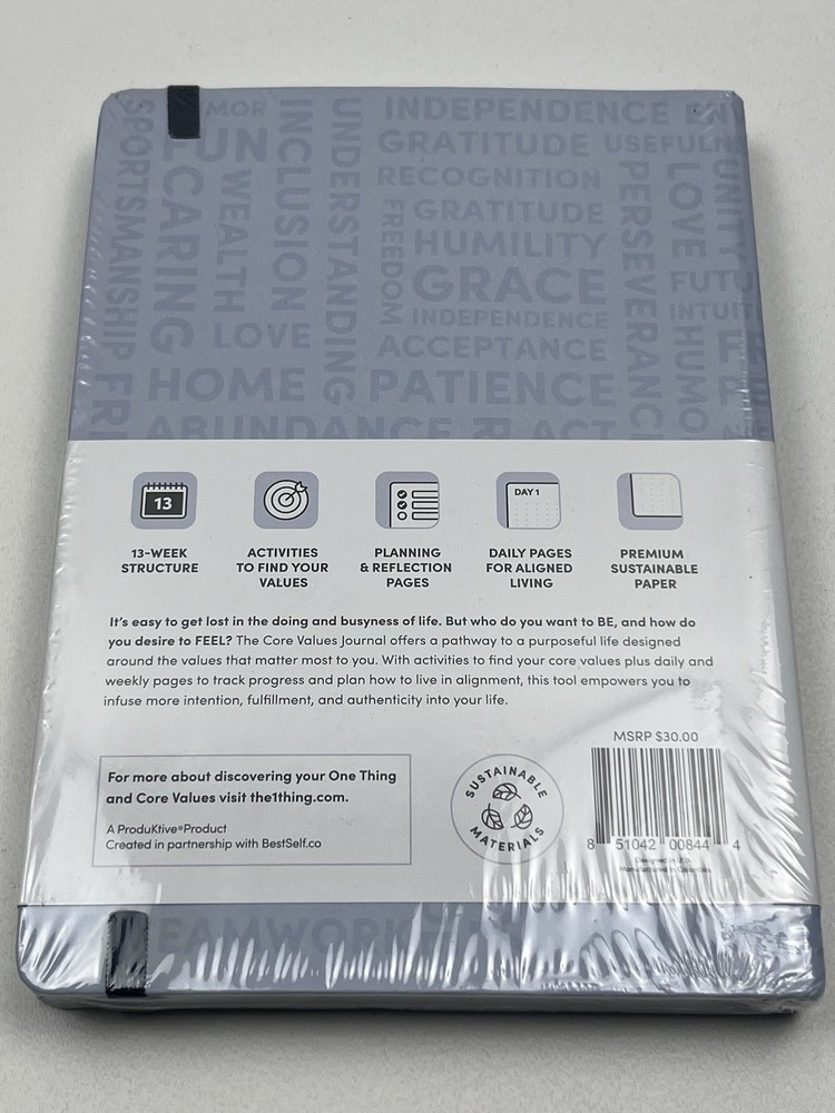 The One Thing Core Values Journal