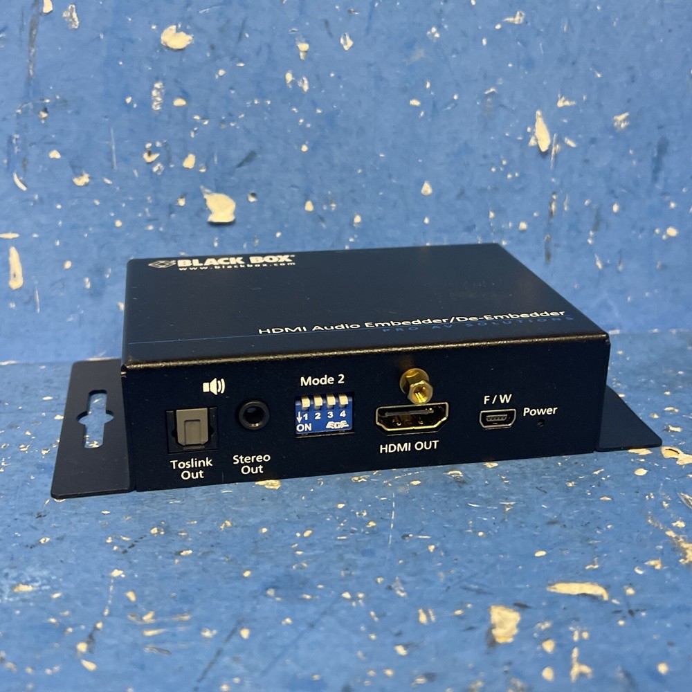BLACK BOX HDMI AUDIO EMBEDDER/DE-EMBEDDER AEMEX-HDMIR2 PRO AV SOLUTION