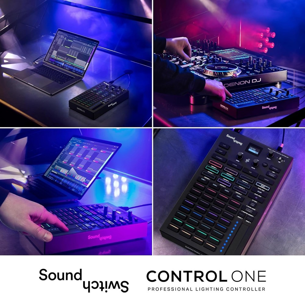 Customizable DMX DJ Lighting Controller with Live Audio Sync & Tactile Control