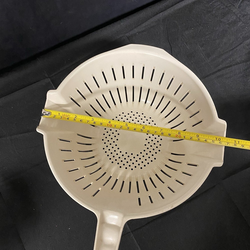 Off-White Double Spout Vintage Colander/Strainer