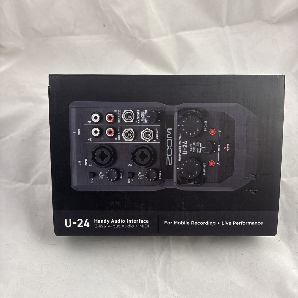 Zoom U-24 Portable 2x4 USB Handy Audio / MIDI Interface