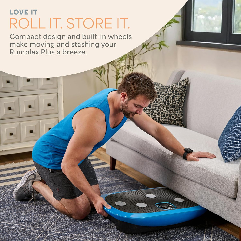 Rumblex plus 4D Vibration Plate Exercise Machine - Triple Motor Oscillation, Lin