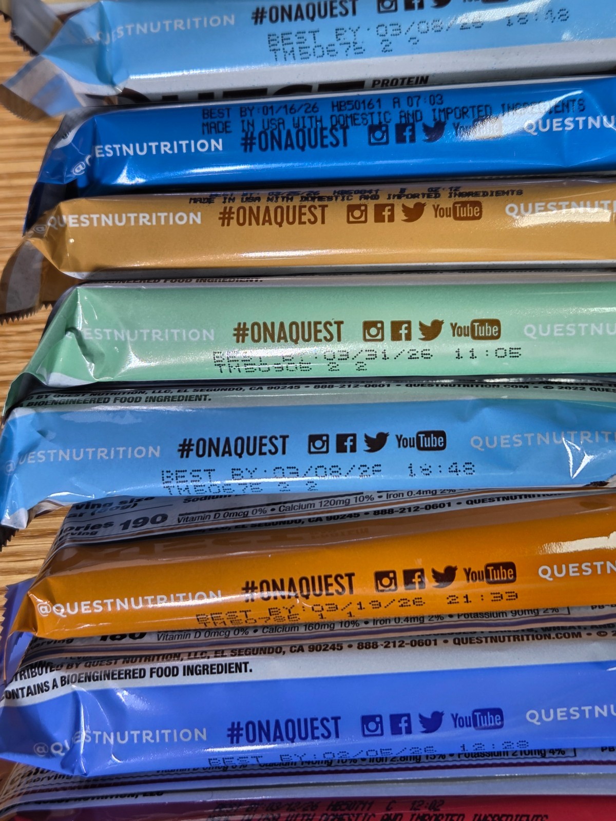 Quest Ultimate Protein Bars Variety Pack 48Ct High Protein Lot of 4