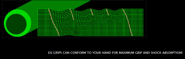 ESI EXTRA Chunky 34mm Soft Bike Grips 130mm Lightweight 80g MTB Choose Color