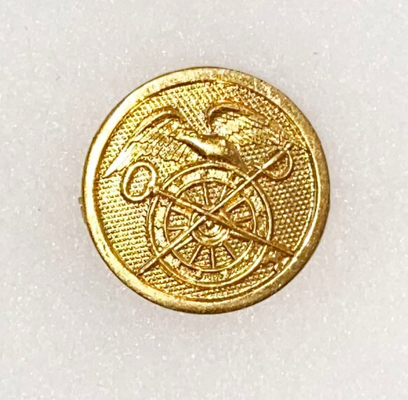 Quartermaster Corps Pin Back Enlisted Collar Disc