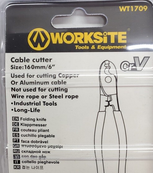 Multifunctional 6" Wire Cable Cutter Plier Professional Tool Copper WT1709