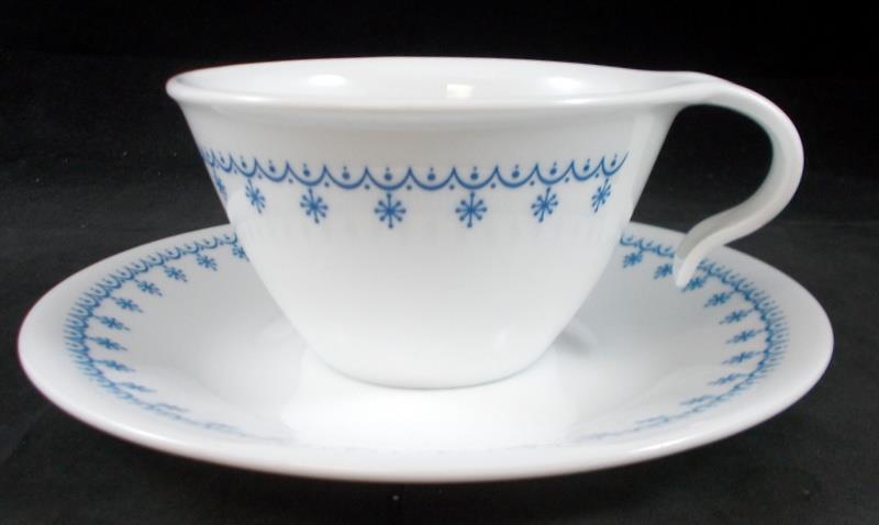 Corning Snowflake Blue 5 Piece Place Setting