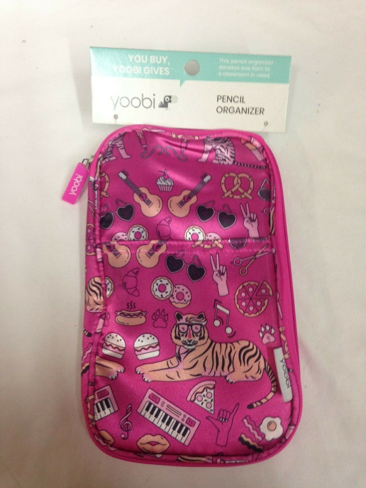 Yoobi Mirrored Icons Bookpack Pencil Case Pouch Storage School Supply Brand new!
