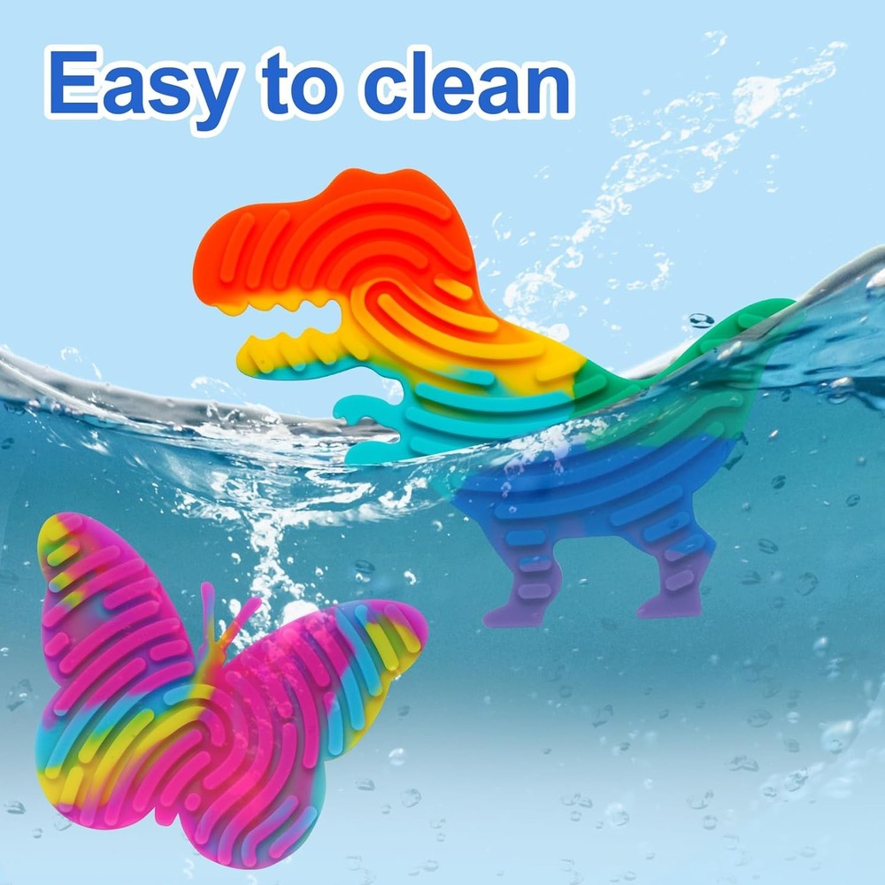 Silicone Sensory Fidget Activity Board Set 4 Pack