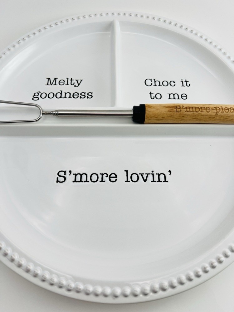 Mud Pie Ceramic S’more Serving Platter