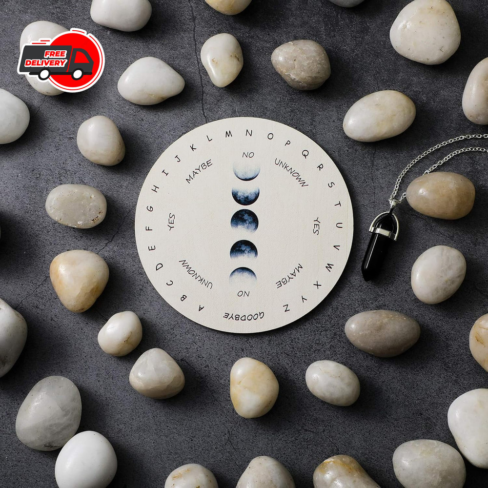 Pendulum Board for Divination Moon Phase Pendulum Board Dowsing Divination Metap