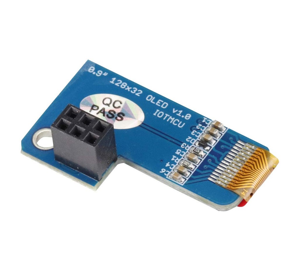PiOLED 0.91inch OLED Screen Display Module I2C 128X32 Blue for 4B/3B/3B+/2B/B...