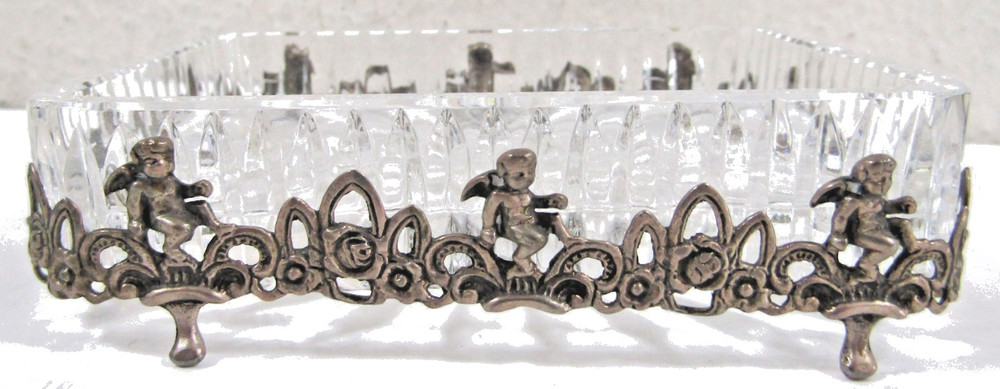 Albert Bodemer Germany Crystal and 830 Silver Candy Dish