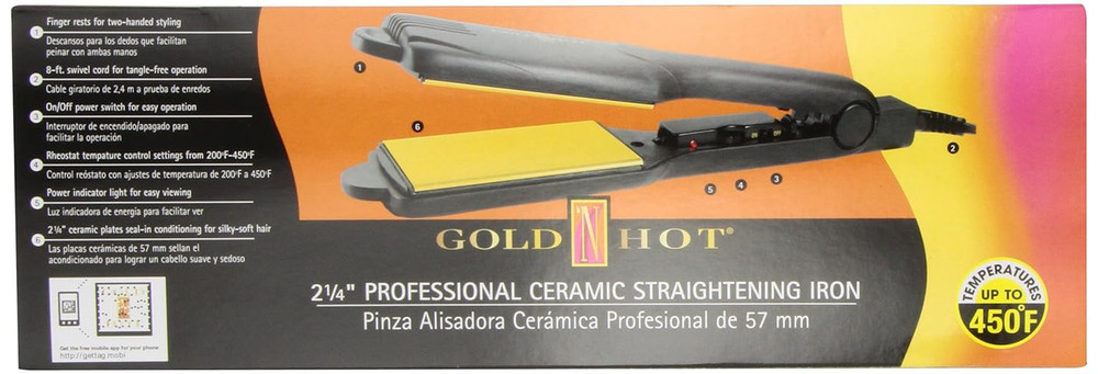 GH2145 2-1/4" Professional Ceramic Flat Iron