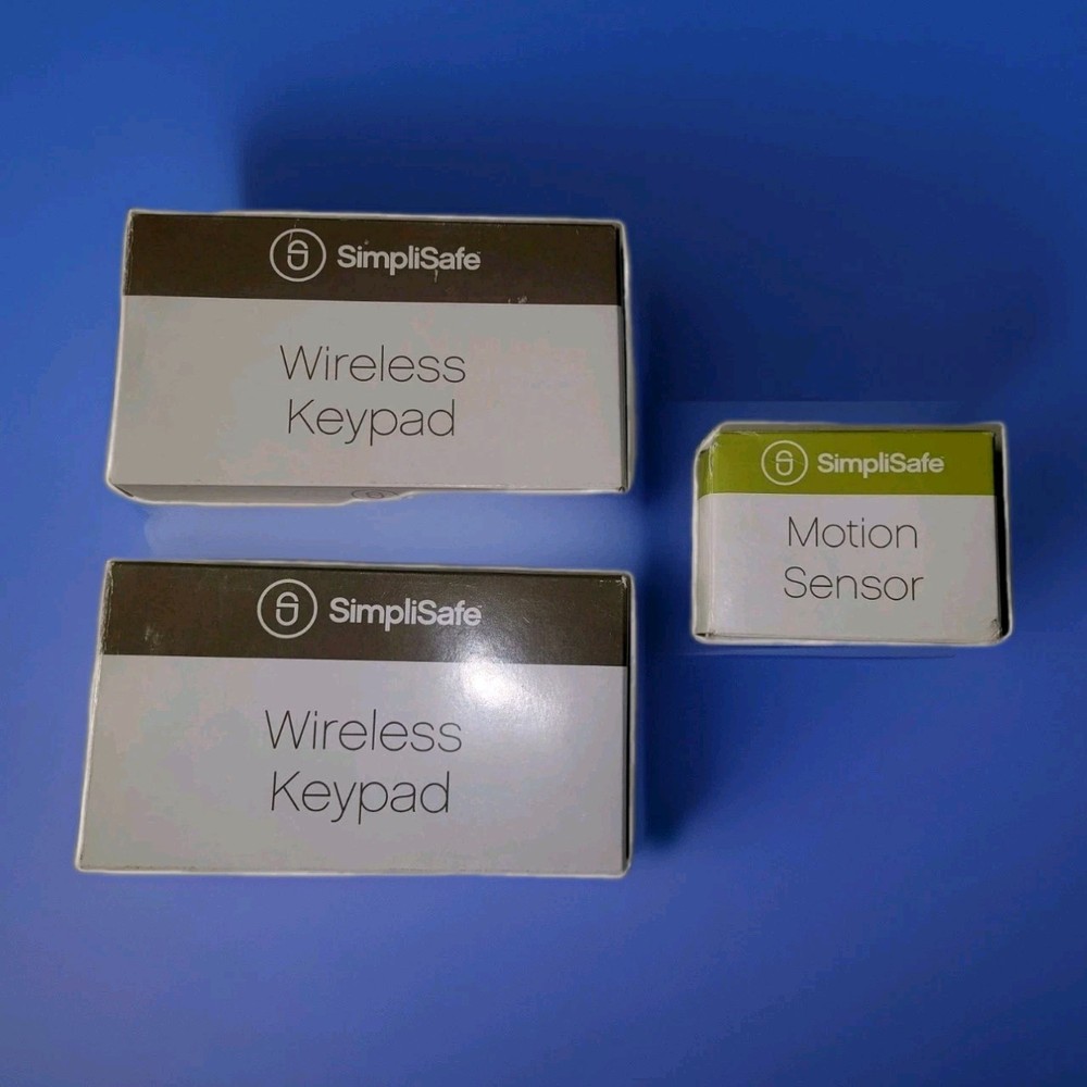 SimpliSafe FIRST 1st GENERATION - 2 Wireless Keypads & Motion Sensor Lot