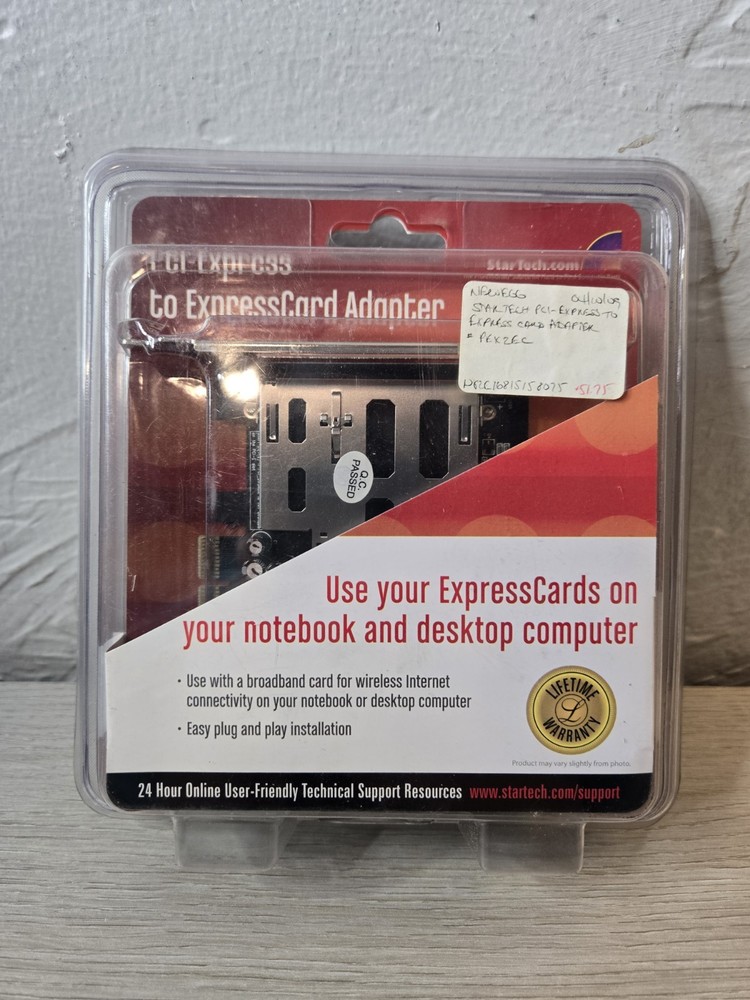 SEALED PEX2EC PCI-Express To ExpressCard Adapter, Startech J110