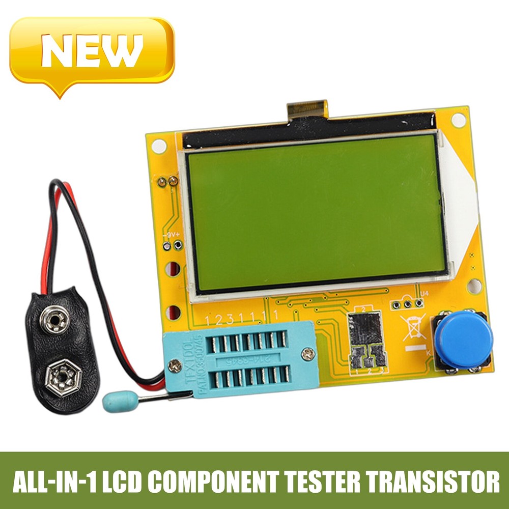NEW All-in-1 LCD Component Tester Transistor Diode Capacitance ESR Meter Testing