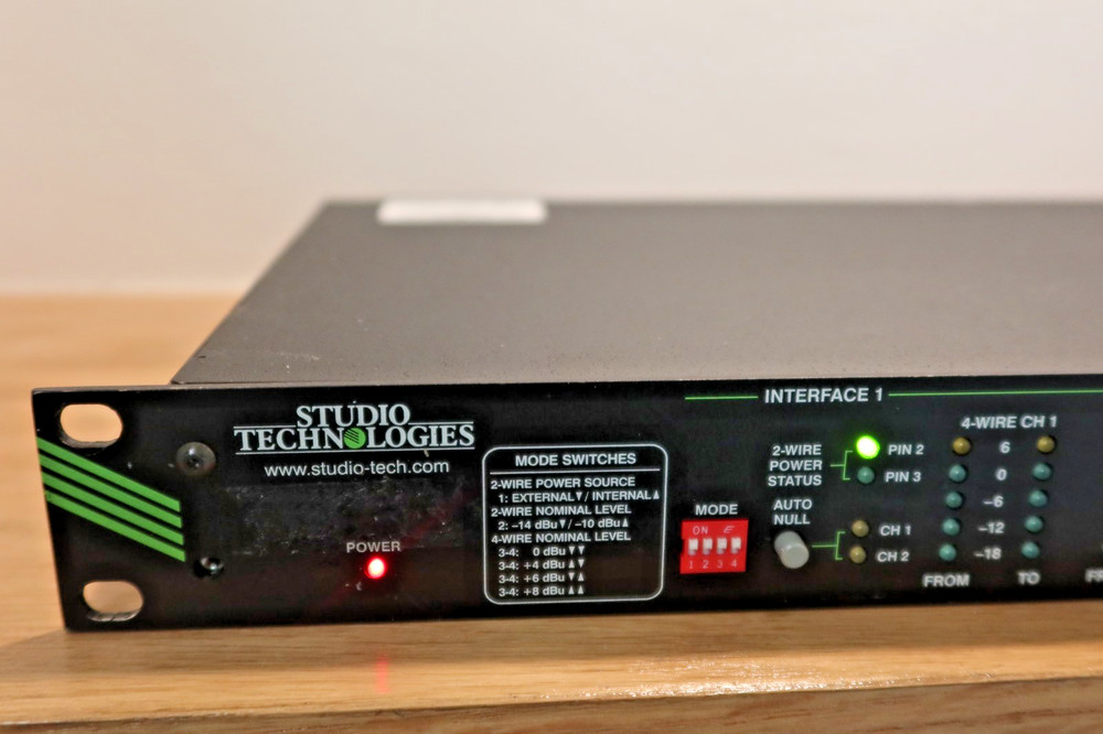 Studio Technologies Model 46A 2-Wire Analog Audio to 4-Wire Analog Audio Interfa