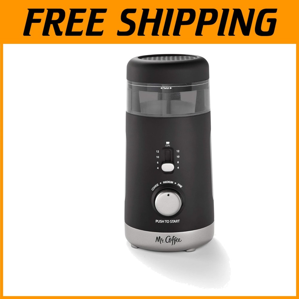 Stainless Steel Automatic Coffee Grinder - 5 Grind Settings=