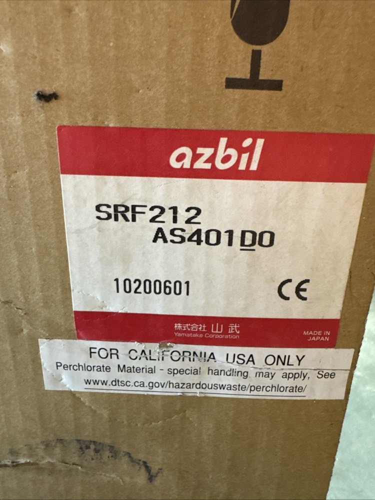 Azbil SRF212 AS401D0 Chart Recorder