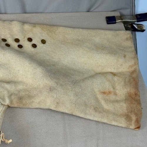 Crow Native American Wool Camp Dress Copper Buttons Parfleche Belt Antique 1890s