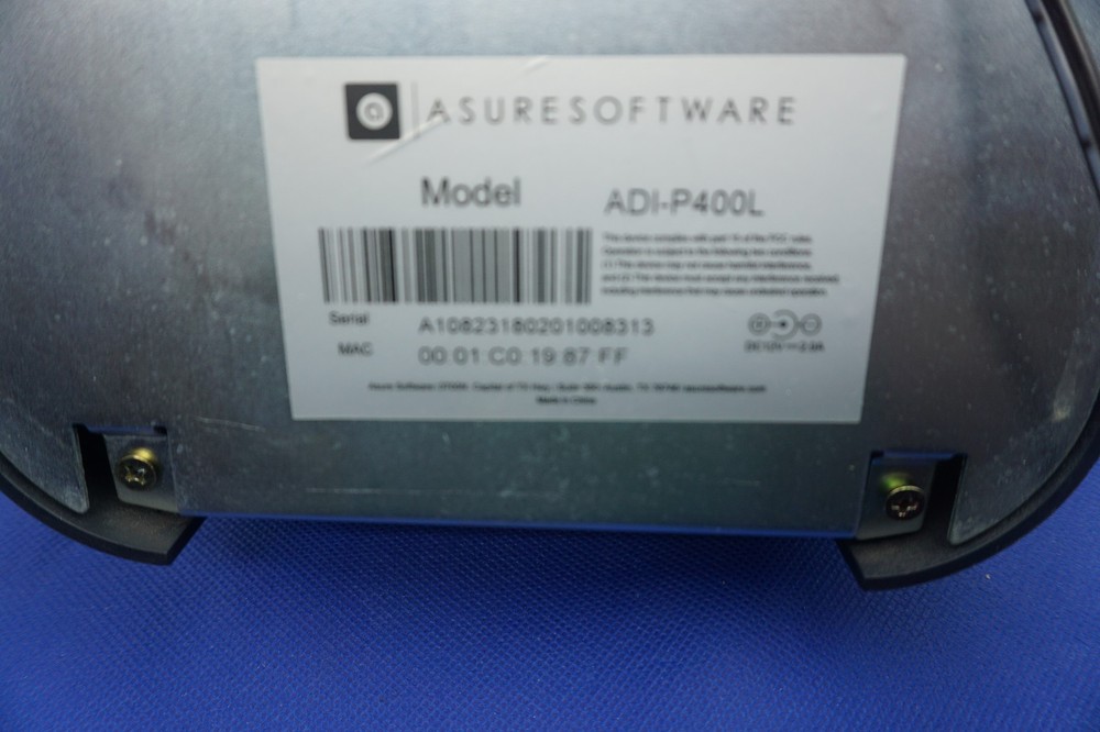 ASURE SOFTWARE ADI-P400L Timeclock W/ Mounting Bracket