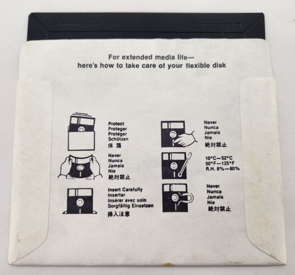 1983 Motor Cross Tronix Commodore 64 5.25 Floppy disk only untested