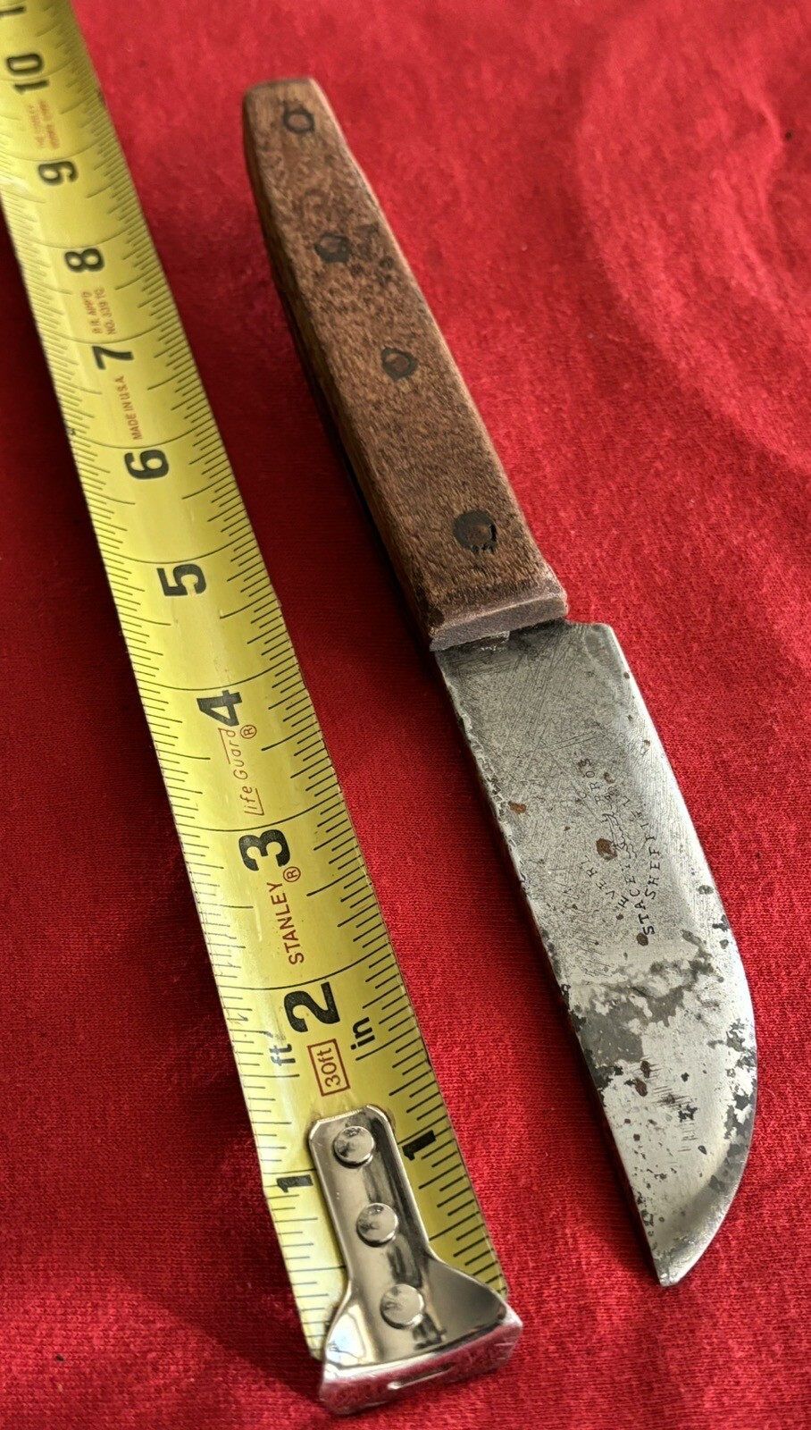 STACEY BROTHERS - CIVIL WAR ERA SHEFFIELD 1800’S - CUT DOWN KNIFE - ANTIQUE