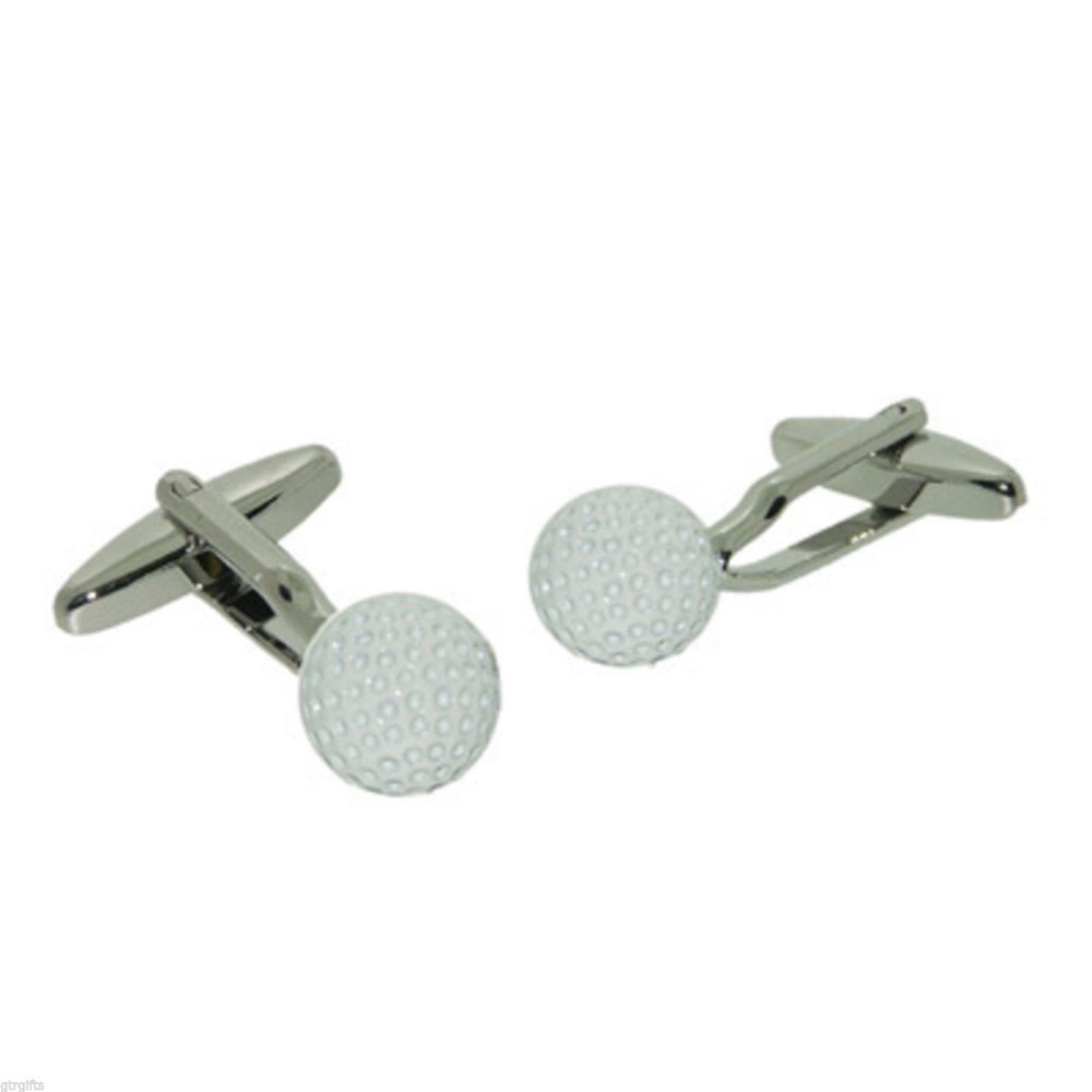 White Golf Balls Cufflinks X2AJ031