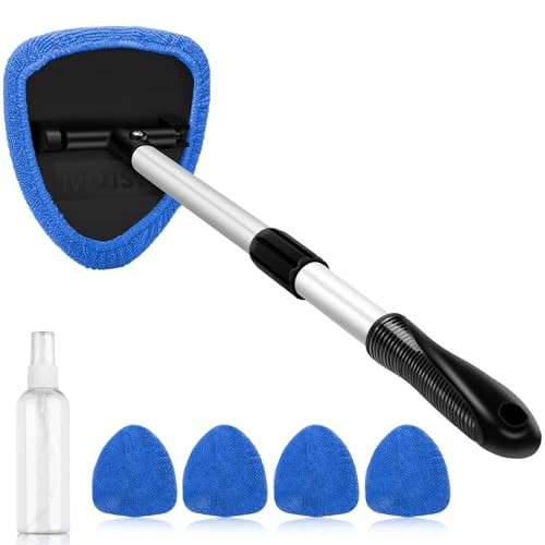 Windshield Cleaner Tool, Car Interior Detailing Cleaning Kit with 1 pack Blue