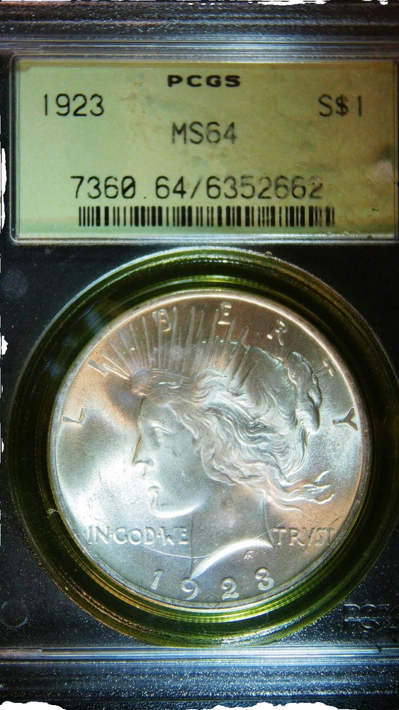1823 Piece Dollar PCGS MS 64