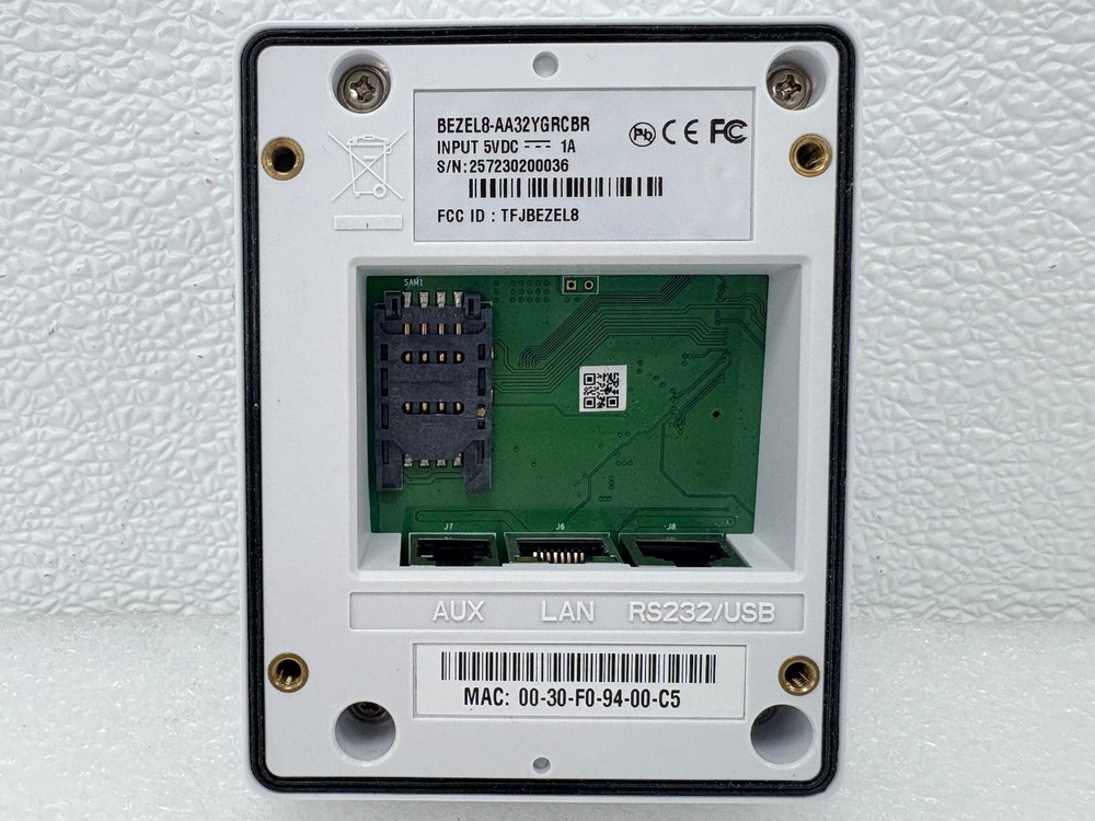 PRE OWNED | UIC BEZEL8 Contactless Smart Card POS Reader Terminal Only - White