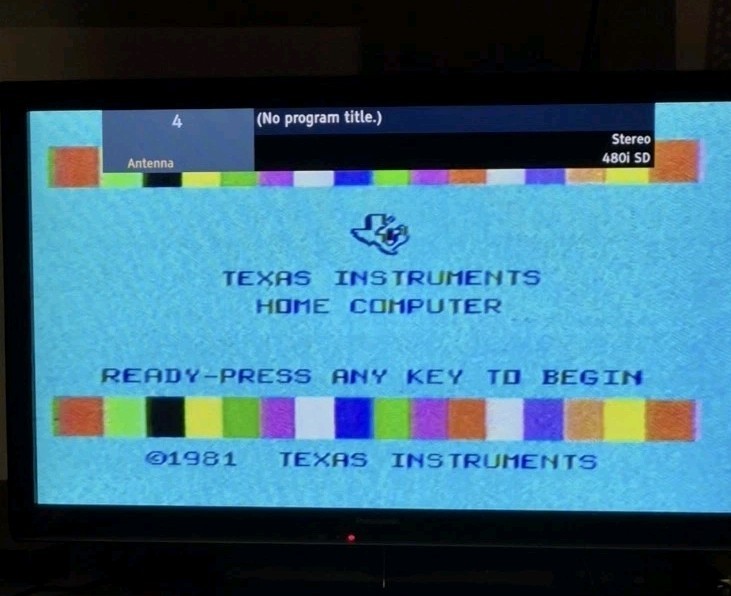 Texas Instruments TI-99/4A Computer Bundle: Computer/AC Adap./RF Mod/Software