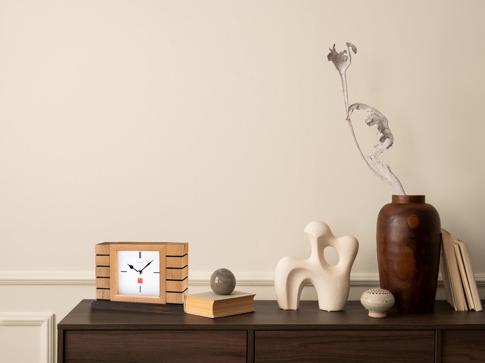 Bulova Usonian Ii Frank Lloyd Wright Mantel Clock B1659
