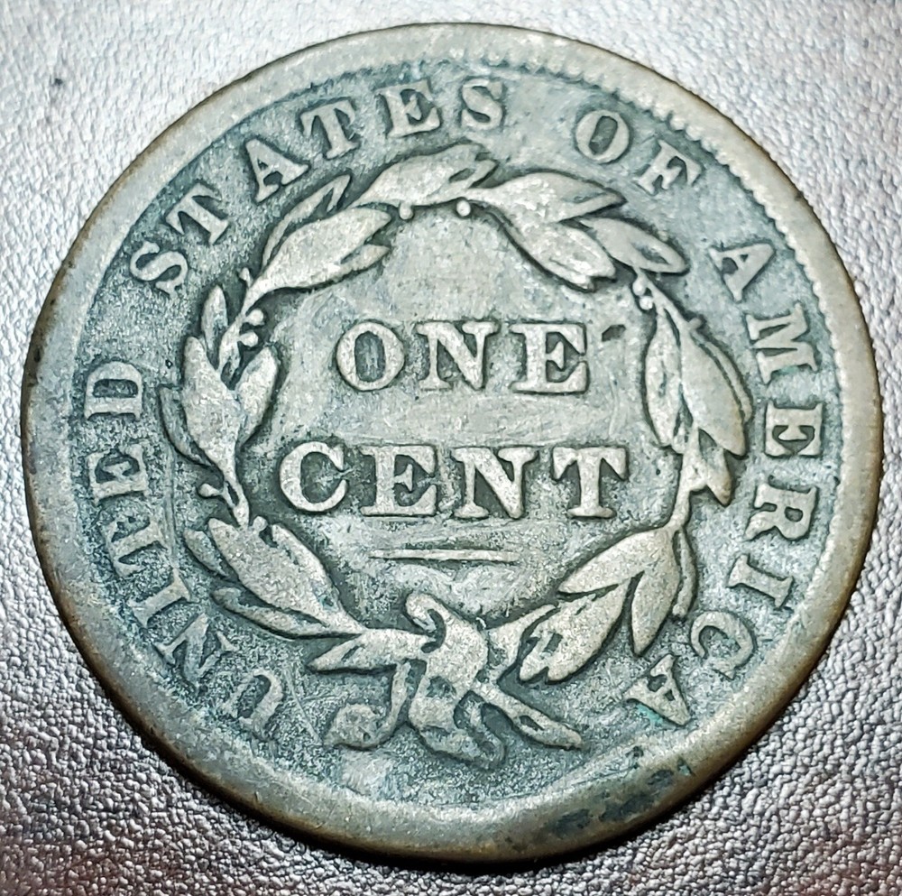 1838 Large Cent Us Copper Coin