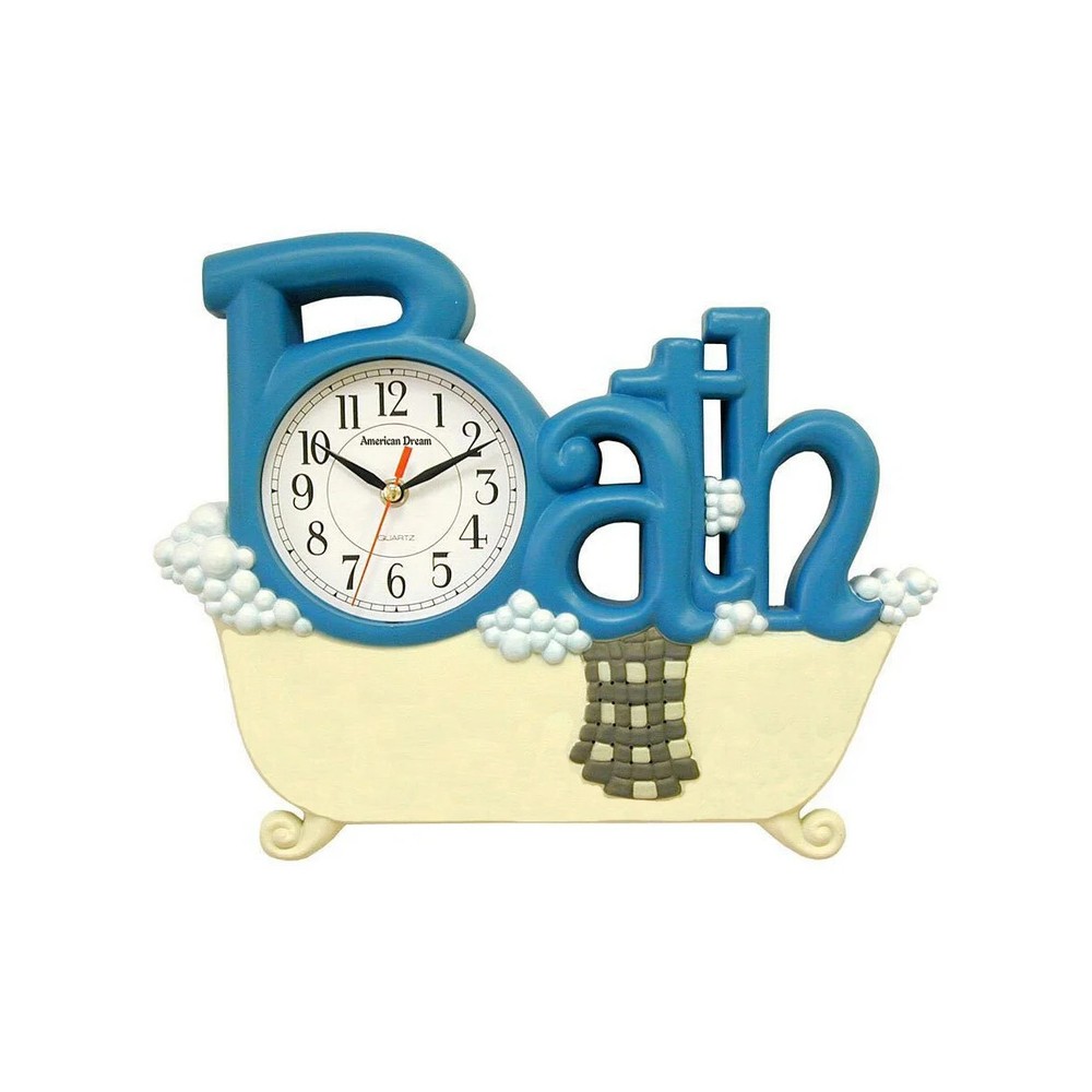 Bathtub Bathroom Quartz Movement Wall Clock