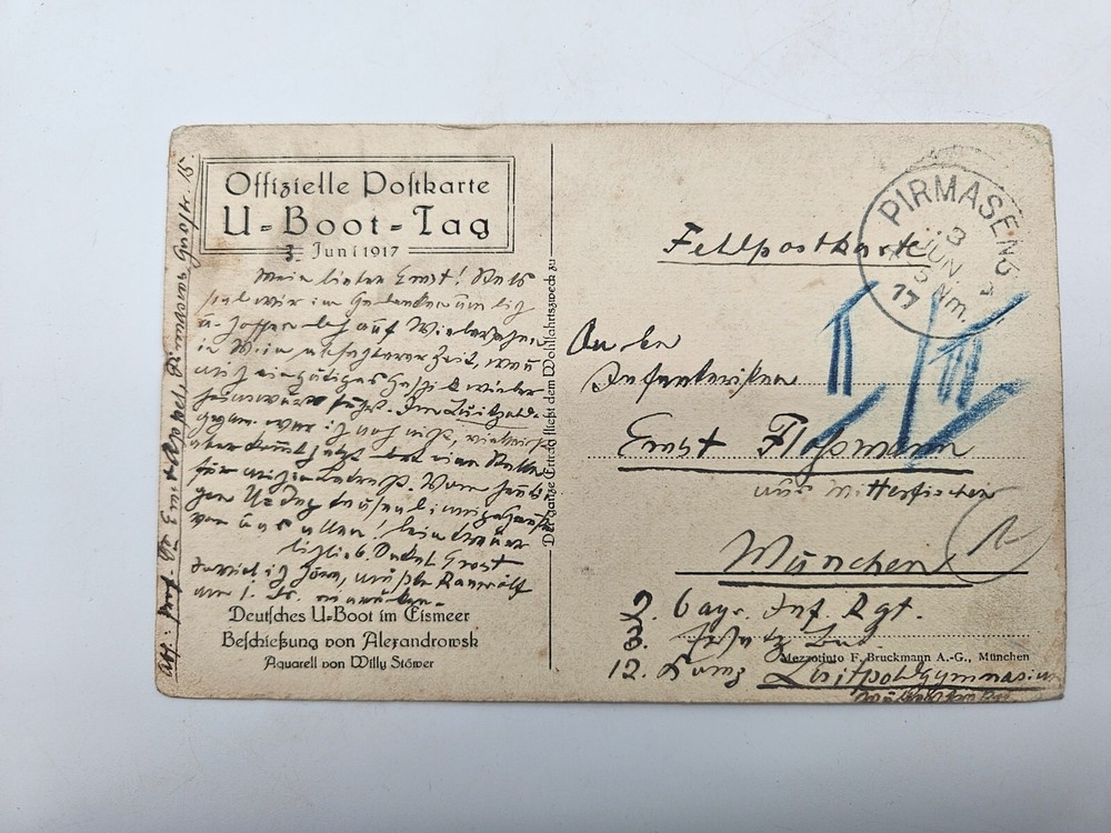 HA1998: Postcard u-Boot-Tag