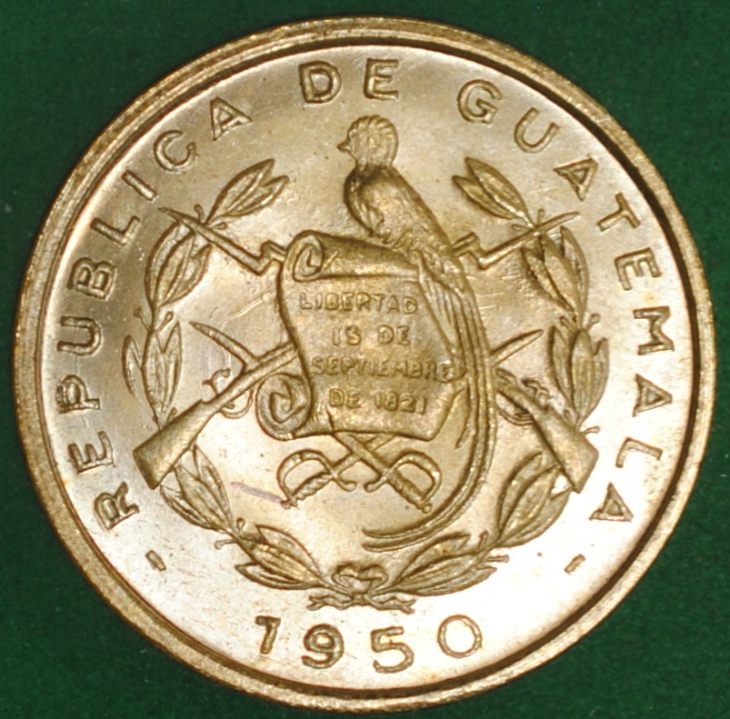 1950 Guatemala Centavo BU