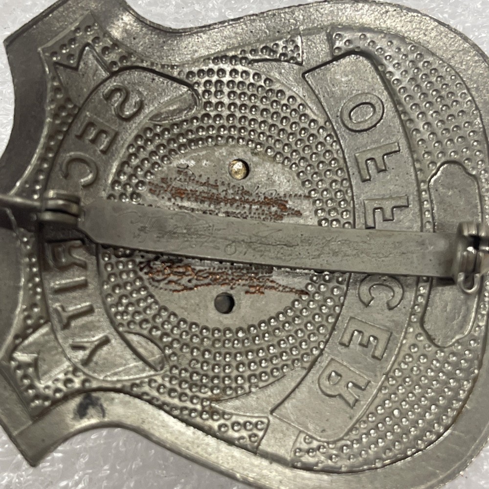 Vintage SECURITY GUARD Badge, vg condition pre-owned